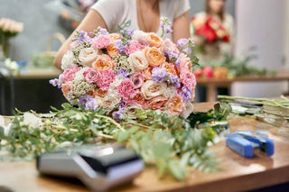 How to assemble a bouquet - florist tips Cherry Blossom