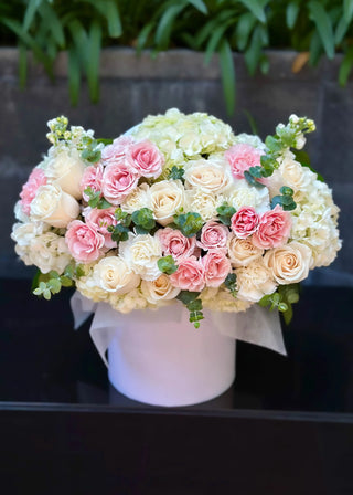 NO. 78. My Dior Box (garden roses, hydrangeas)