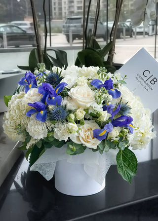 NO. 23. Box with Roses and Irises