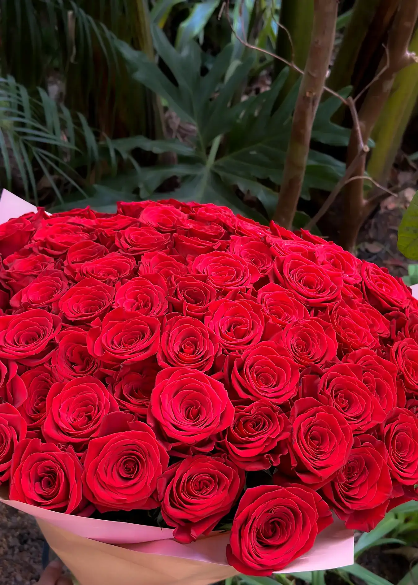 NO. 8. Bouquet of Gorgeous 100 Red Roses
