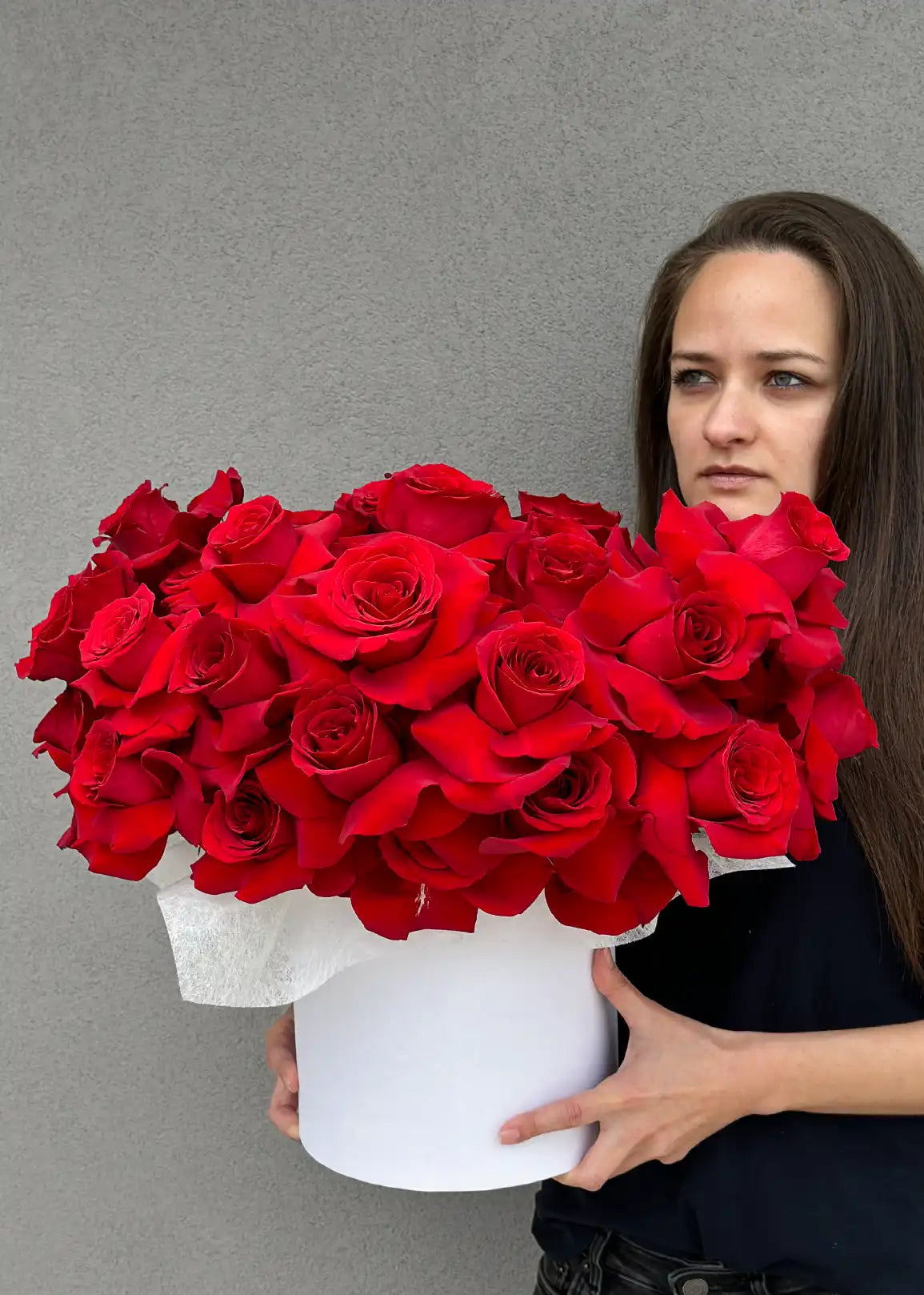 NO. 105. Rouge Romance (red roses) Cherry Blossom Flowers Delivery