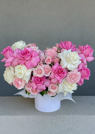 NO. 98. Strawberry Meringue (roses, hydrangeas, ranunculus, dianthuses)
