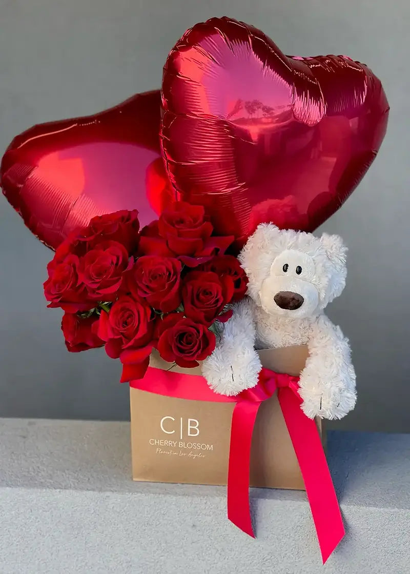 NO. 132. Valentine s Day Gift roses bear balloons