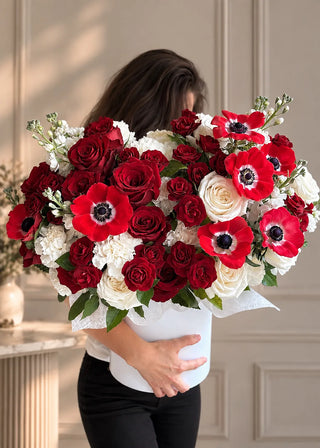 NO. 127. Anemone Amore (roses, anemones)