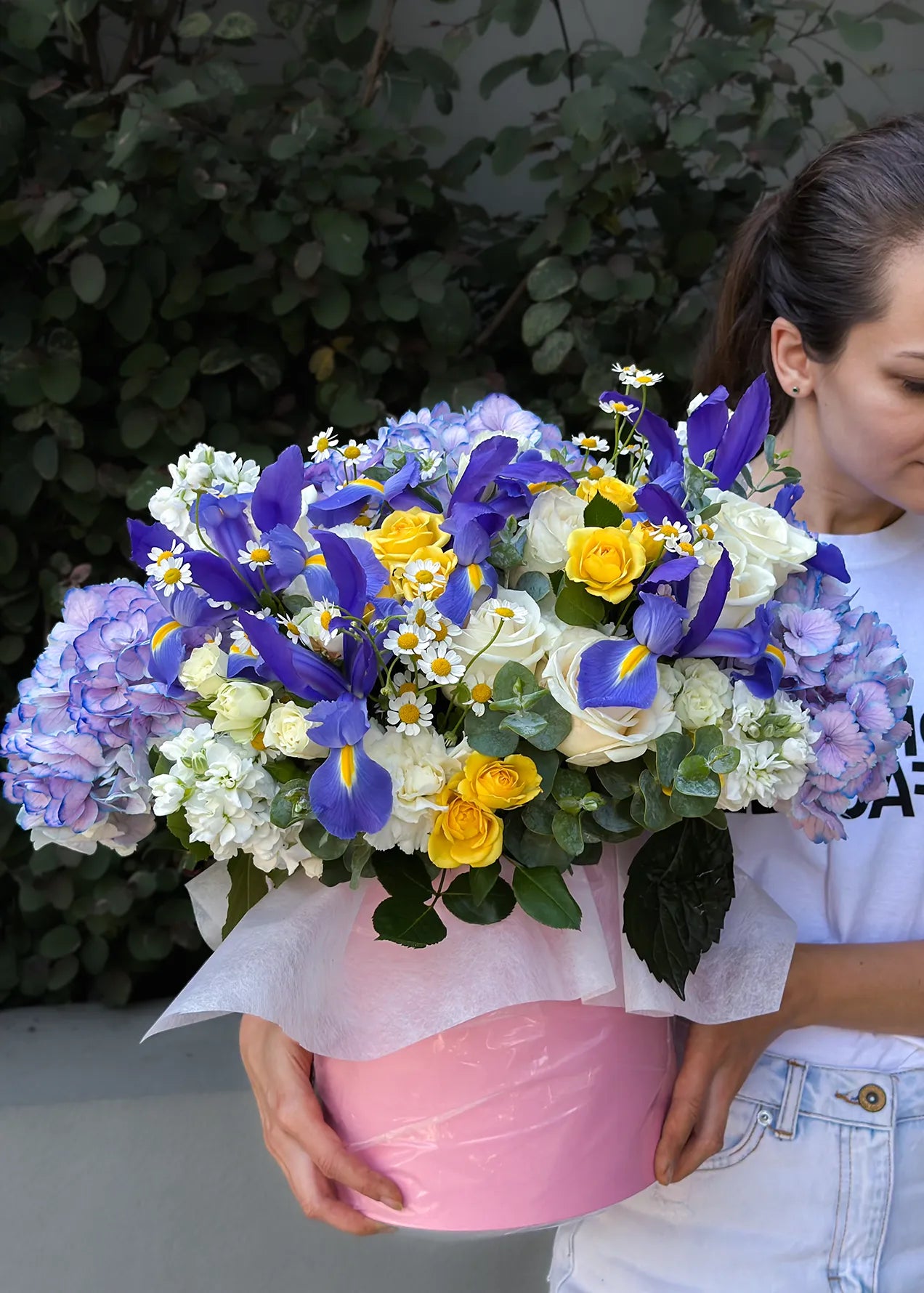 NO. 24. Spring Box with Irises | Cherry Blossom | Flowers Delivery in LA