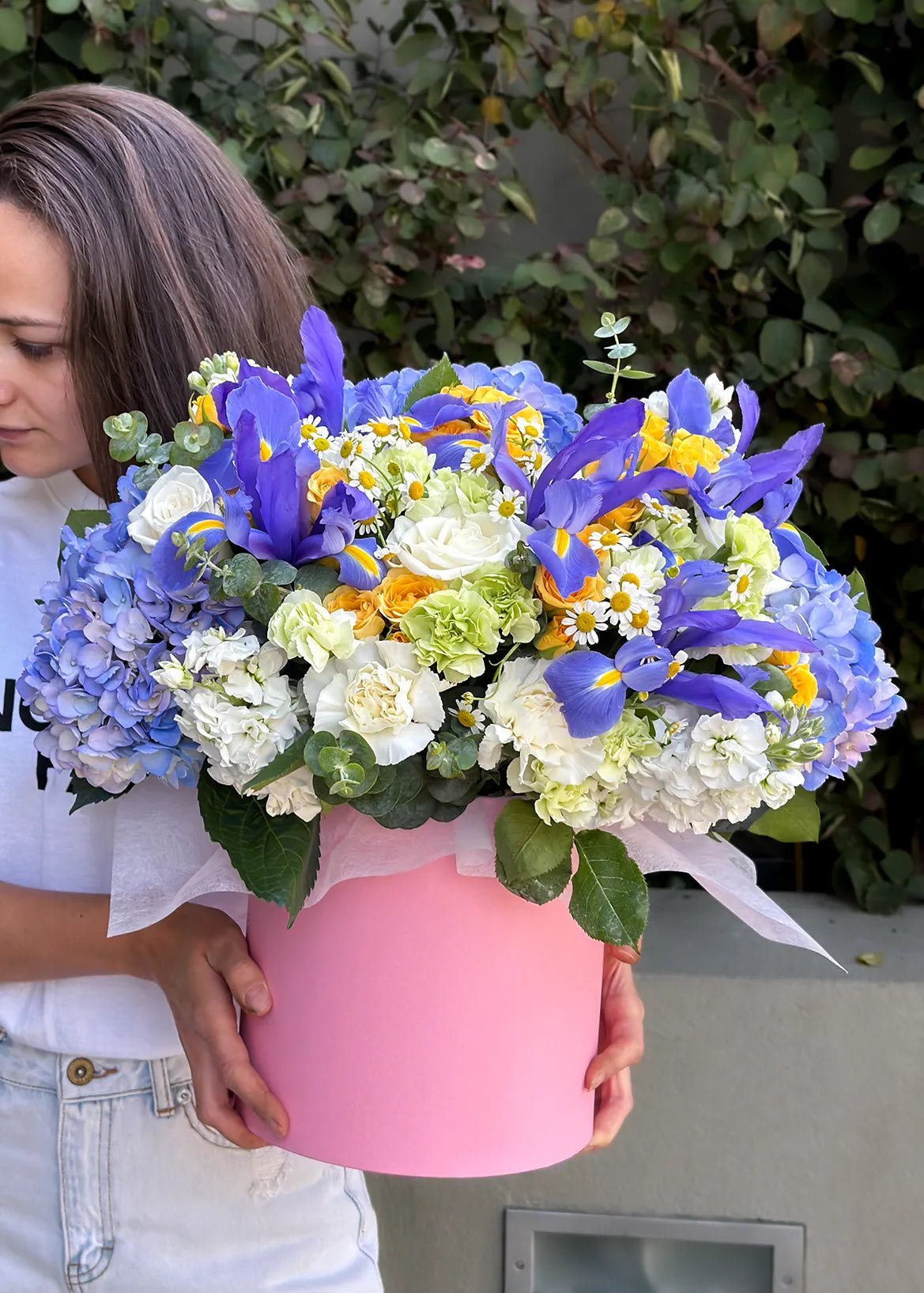 NO. 24. Spring Box with Irises | Cherry Blossom | Flowers Delivery in LA