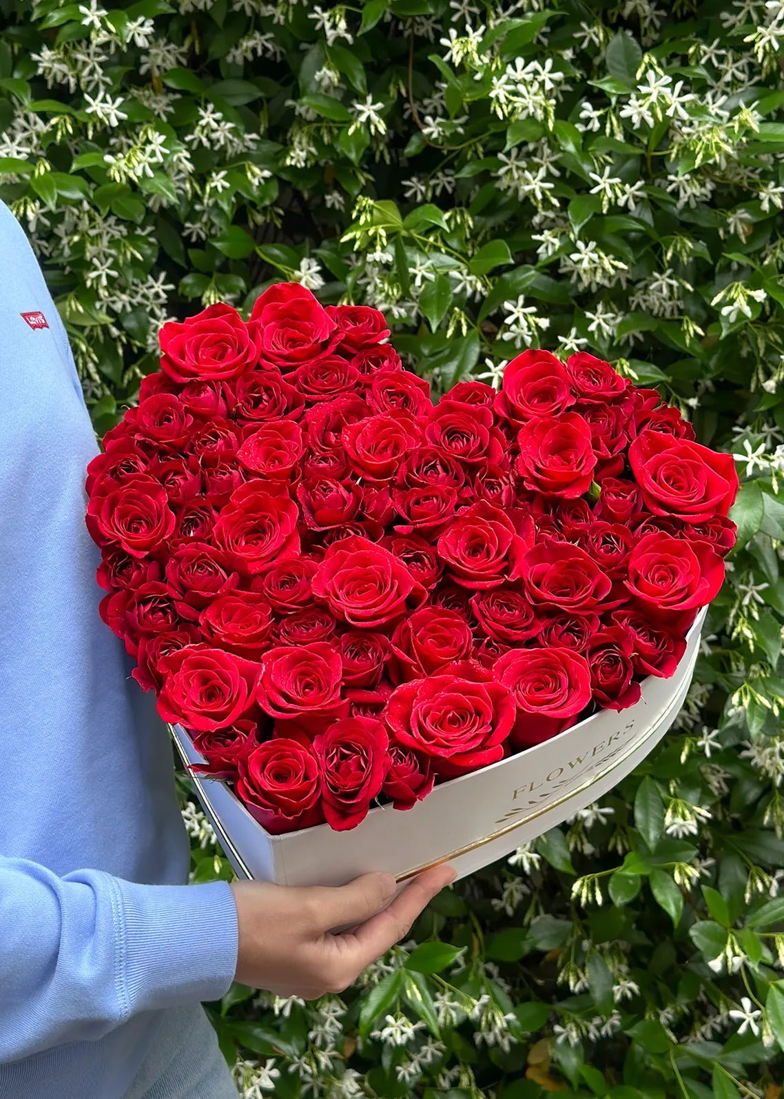 NO. 2. Heart Box with Roses | Cherry Blossom | Flowers Delivery in LA