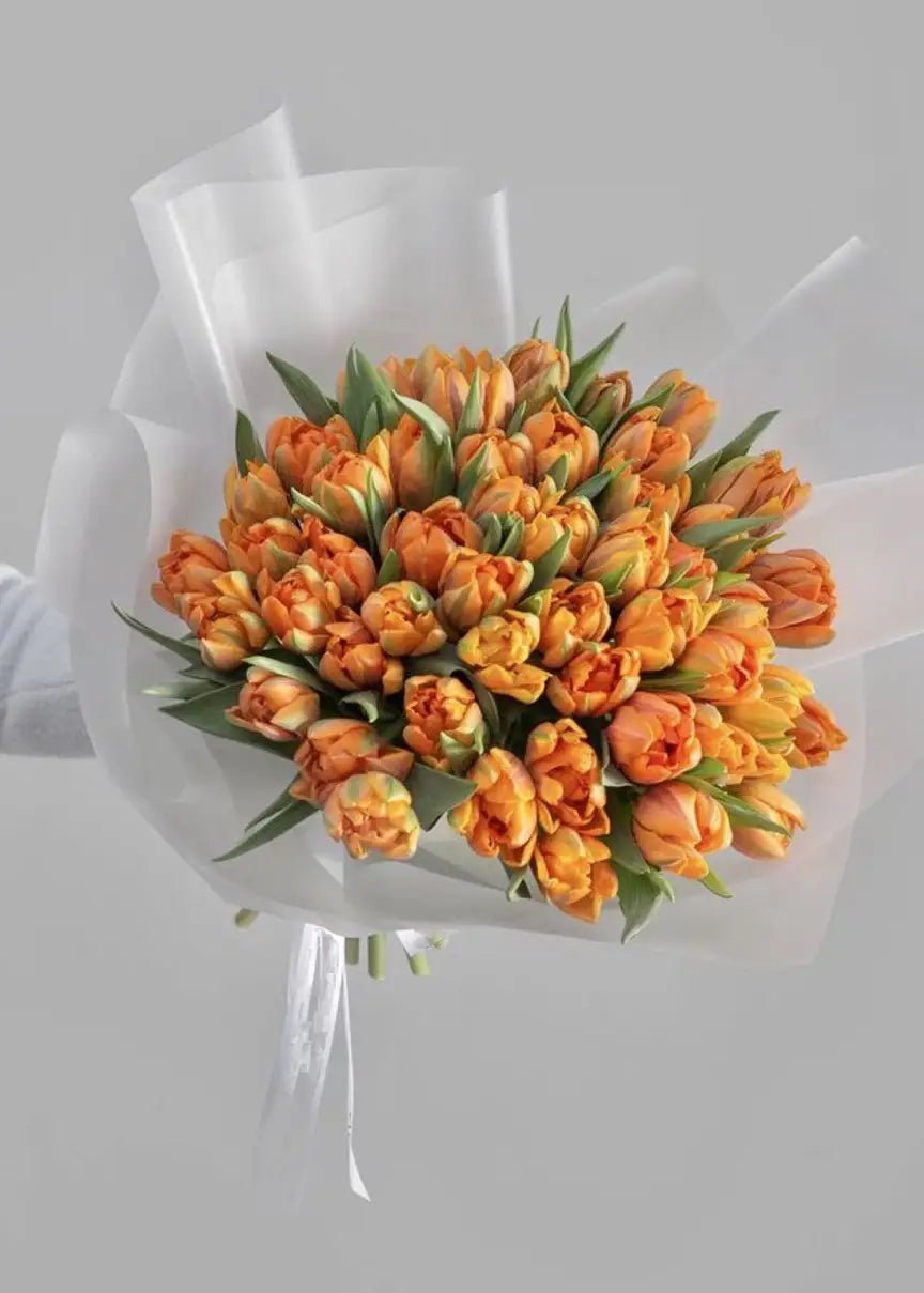 NO. 85. Bouquet of Orange Tulips