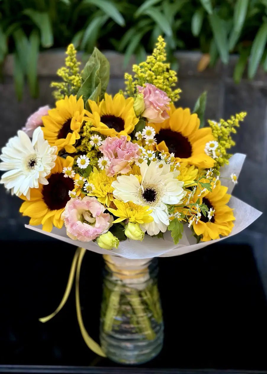 NO. 75. Sunny Days Bouquet (sunflowers, gerberas, lisianthuses